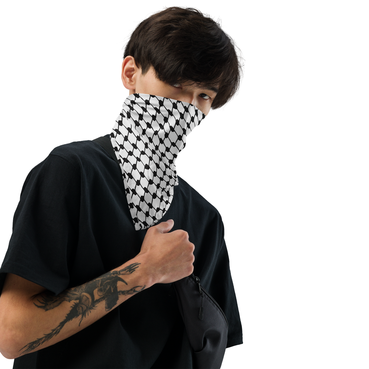 Kufeyeh Inspired Bandana - Stylish Statement (Palestinian Keffiyeh)