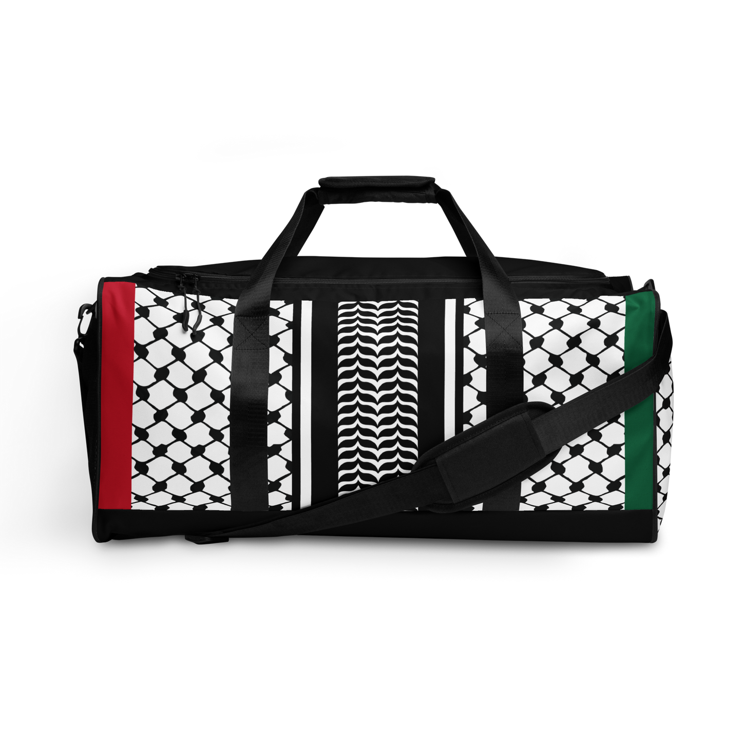 Palestinian Keffiyeh Premium Duffle Bag – Solidarity Edition