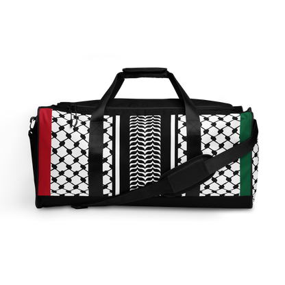 Palestinian Keffiyeh Premium Duffle Bag – Solidarity Edition