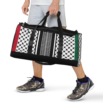 Palestinian Keffiyeh Premium Duffle Bag – Solidarity Edition