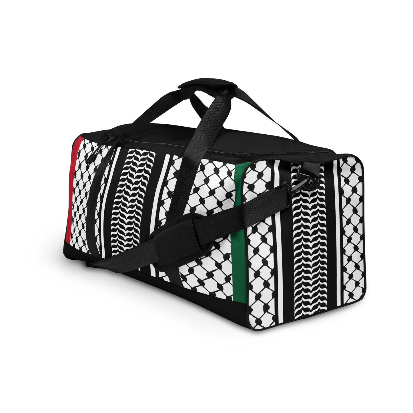 Palestinian Keffiyeh Premium Duffle Bag – Solidarity Edition