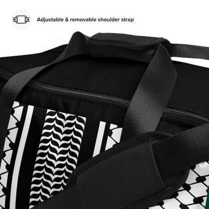 Palestinian Keffiyeh Premium Duffle Bag – Solidarity Edition