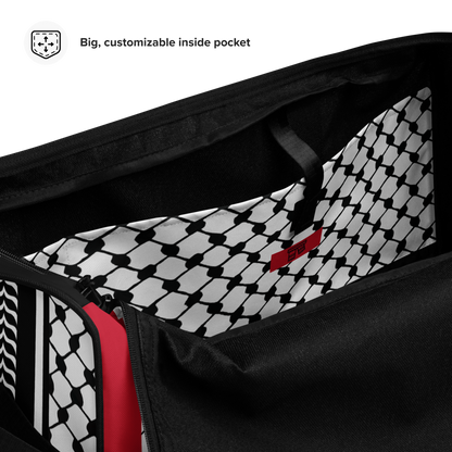 Palestinian Keffiyeh Premium Duffle Bag – Solidarity Edition