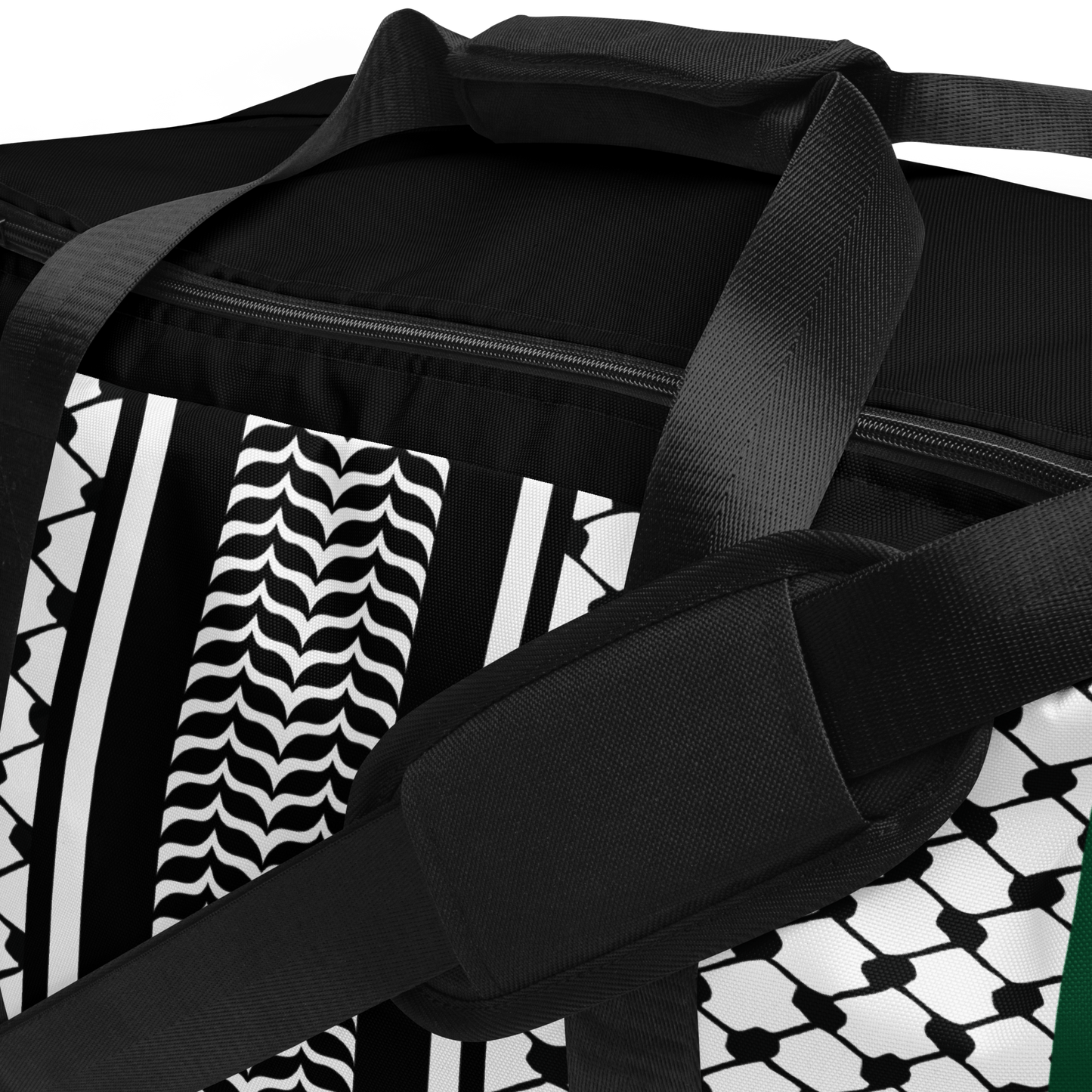 Palestinian Keffiyeh Premium Duffle Bag – Solidarity Edition