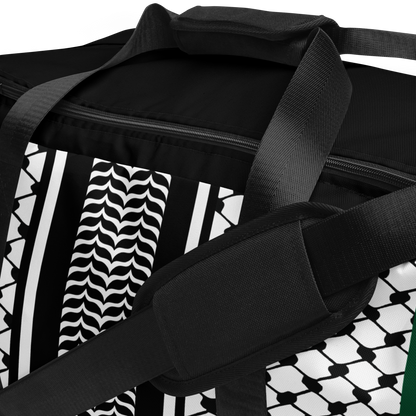 Palestinian Keffiyeh Premium Duffle Bag – Solidarity Edition