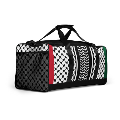 Palestinian Keffiyeh Premium Duffle Bag – Solidarity Edition