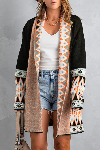 Marrakech Sky - Open Front Knitted Cardigan