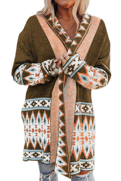 Marrakech Sky - Open Front Knitted Cardigan