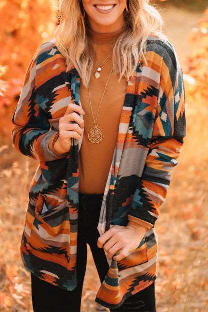 Tangier Sunset Tribal Print Cardigan