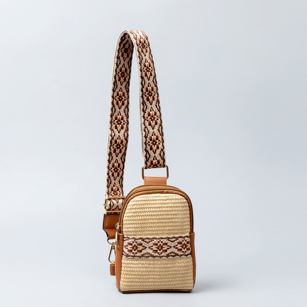 Madaba Mélange - Straw Braided Crossbody Bag