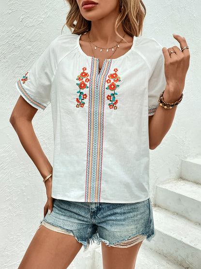 Carthage Crest | Short Sleeve Blouse