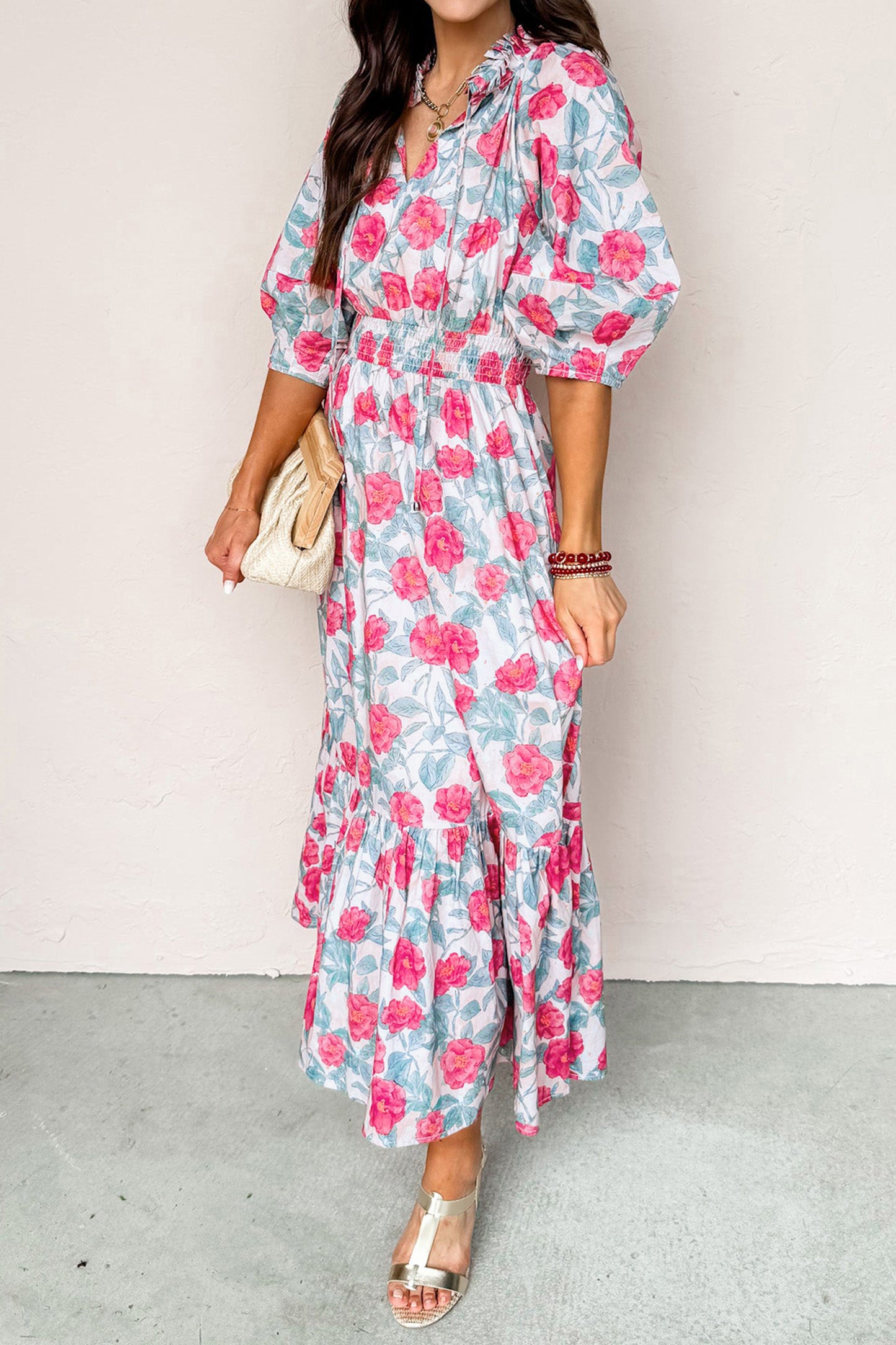 Granada Bloom — Midi Dress