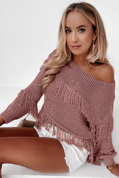 Nomadic Sands Tasseled Knitted Sweater