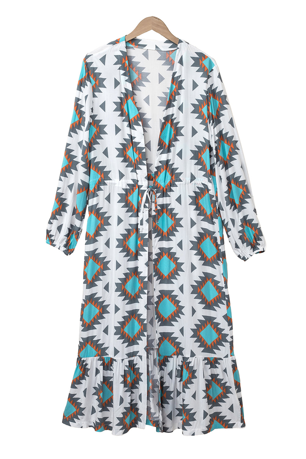 Casablanca Sands - Print Duster Open Front cardigan