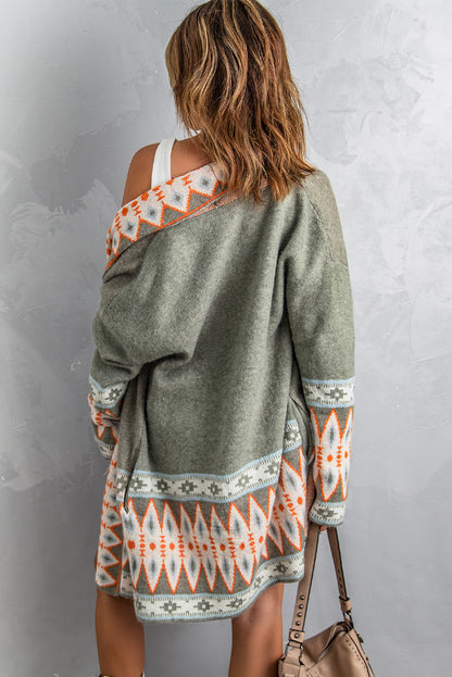 Marrakech Sky - Open Front Knitted Cardigan