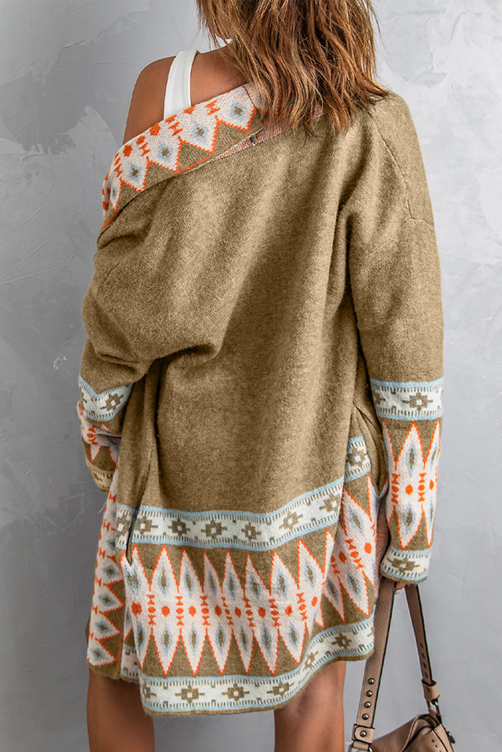 Marrakech Sky - Open Front Knitted Cardigan