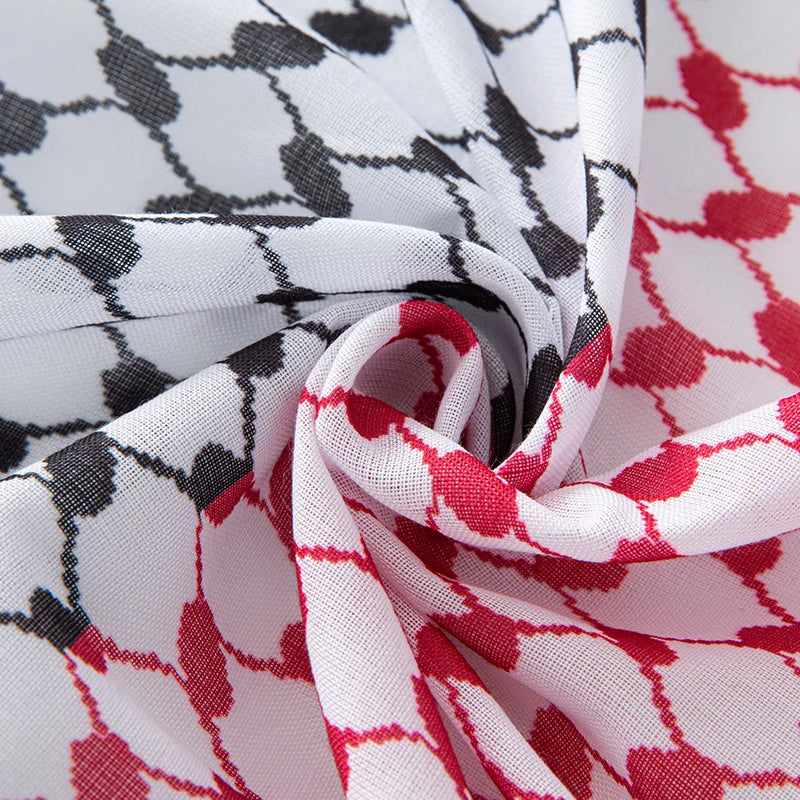 Palestinian Solidarity Kufeyeh (Keffiyeh) - Bold Print Edition