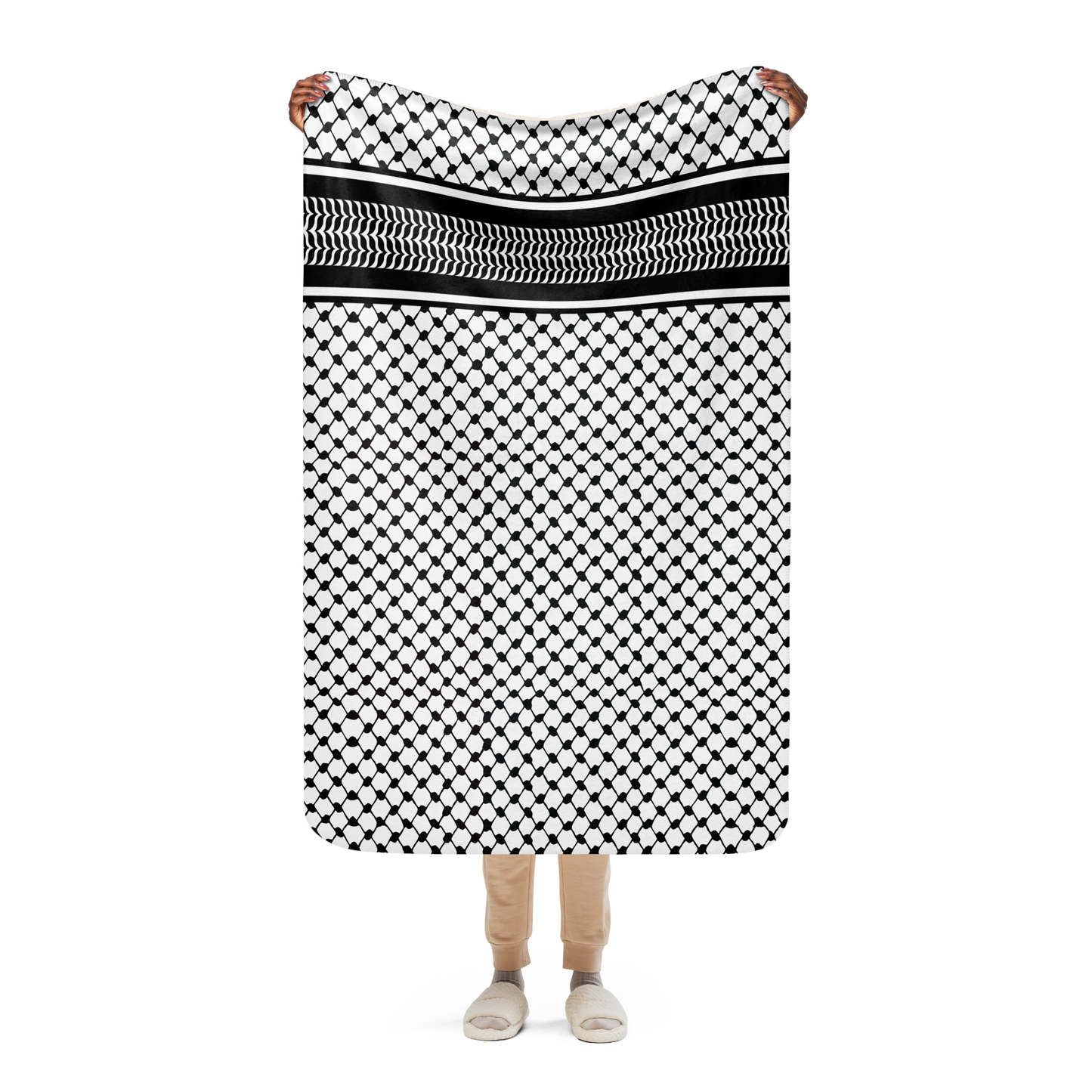 Sherpa blanket - Palestinian Keffiyeh (Solidarity Edition)