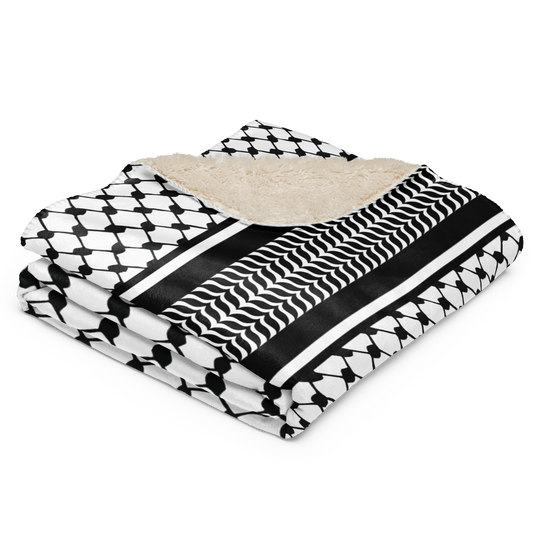 Sherpa blanket - Palestinian Keffiyeh (Solidarity Edition)