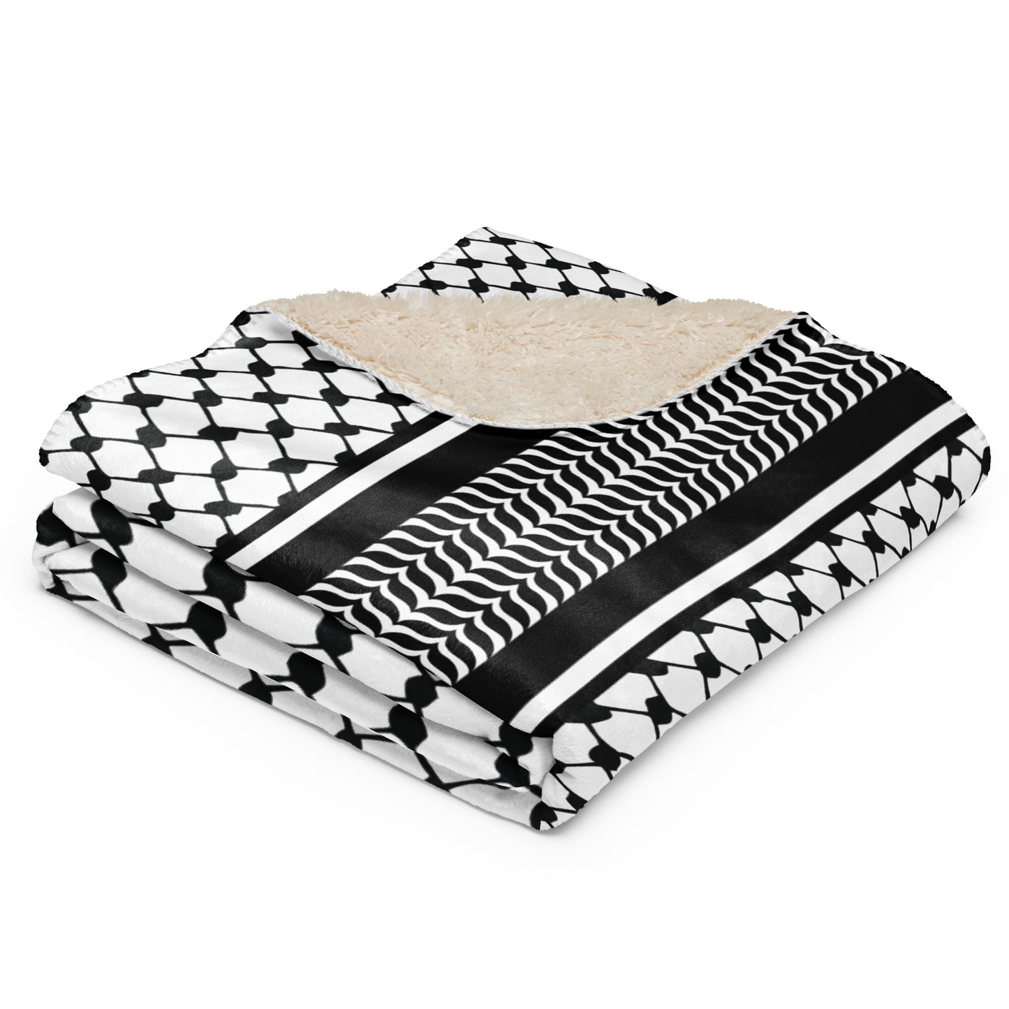 Sherpa blanket - Palestinian Keffiyeh (Solidarity Edition)