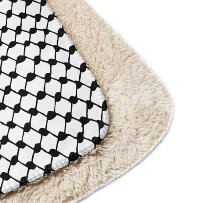 Sherpa blanket - Palestinian Keffiyeh (Solidarity Edition)