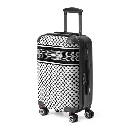 Hard-shell suitcase - Palestinian kufeyeh pattern