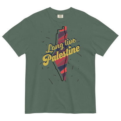 Long Live Palestine - Graphic Unisex Heavyweight T-Shirt