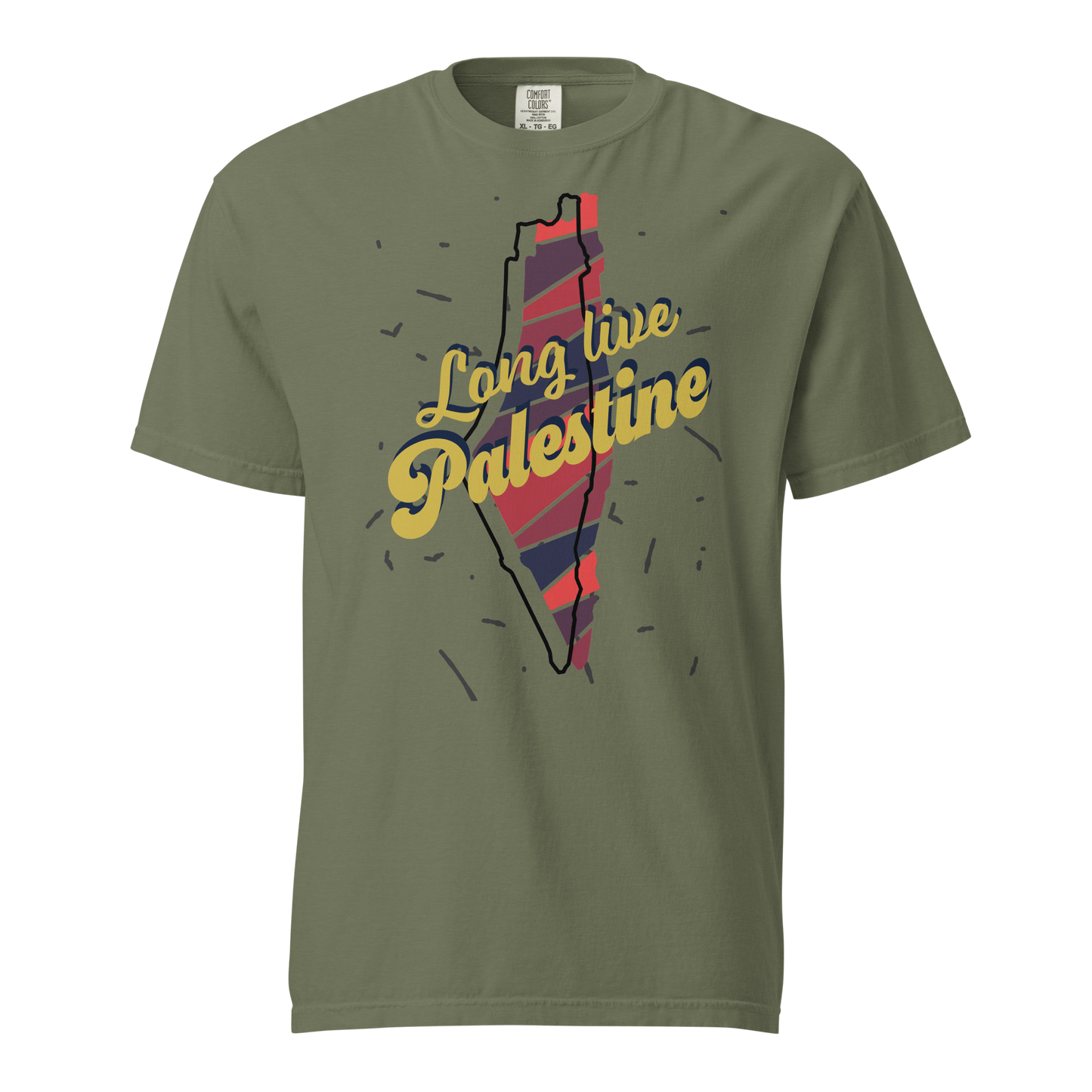 Long Live Palestine - Graphic Unisex Heavyweight T-Shirt