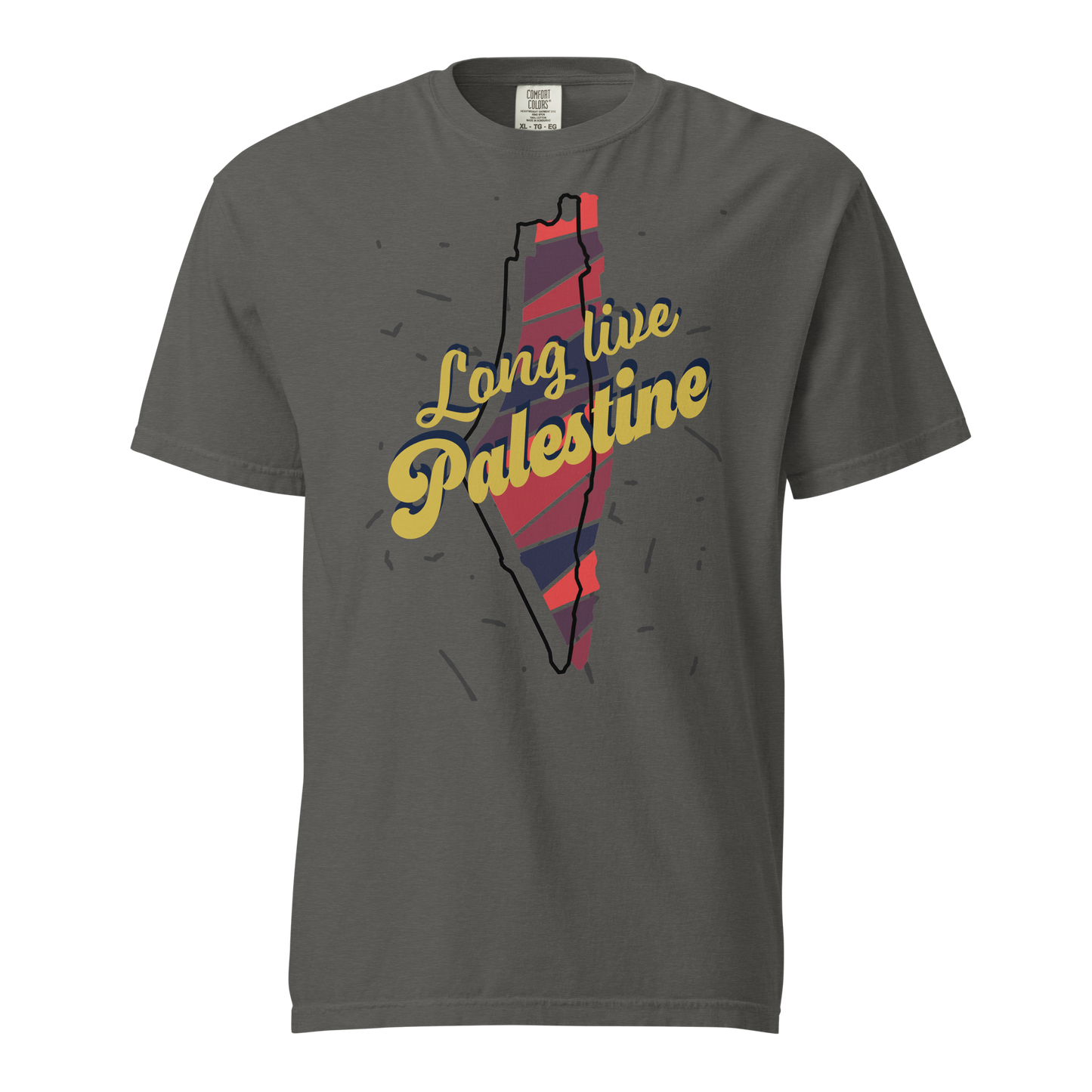 Long Live Palestine - Graphic Unisex Heavyweight T-Shirt