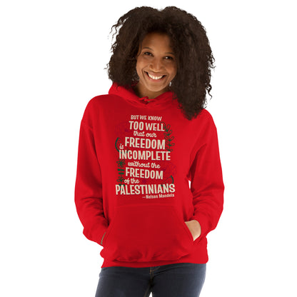 Freedom for Palestine Hoodie - Inspired by Nelson Mandela