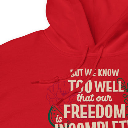 Freedom for Palestine Hoodie - Inspired by Nelson Mandela