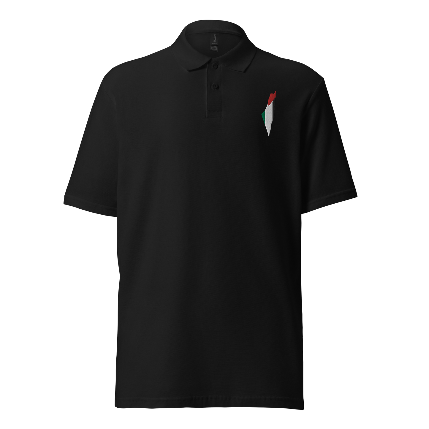 Palestine Map Signature Pique Polo Shirt