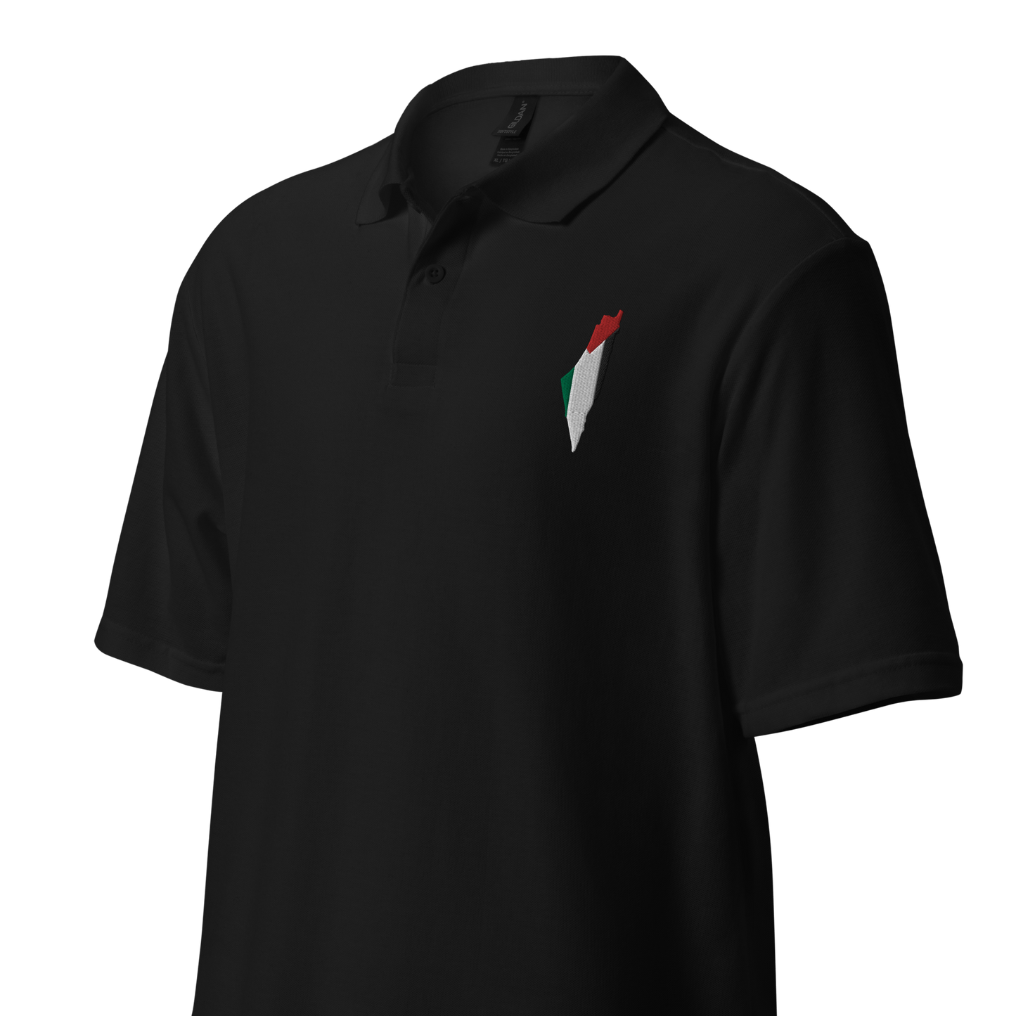 Palestine Map Signature Pique Polo Shirt