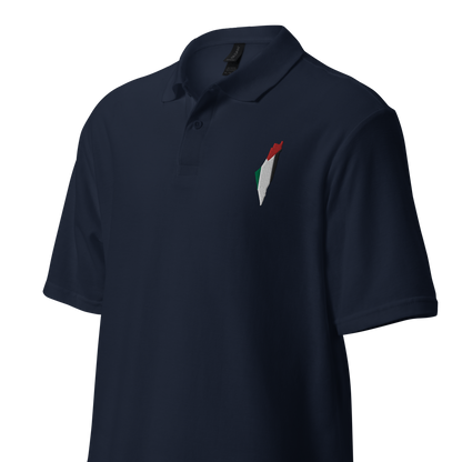 Palestine Map Signature Pique Polo Shirt