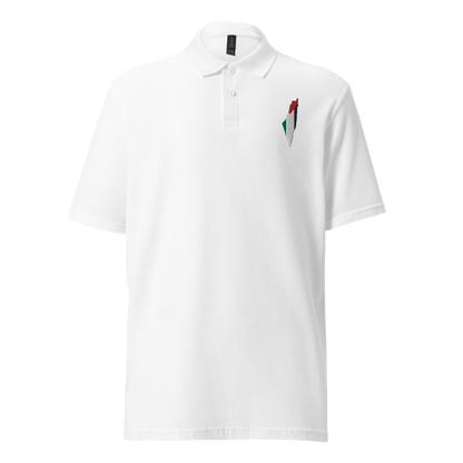 Palestine Map Signature Pique Polo Shirt