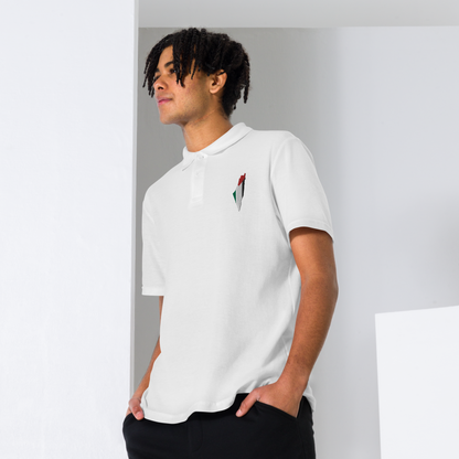 Palestine Map Signature Pique Polo Shirt