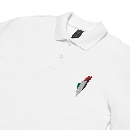 Palestine Map Signature Pique Polo Shirt