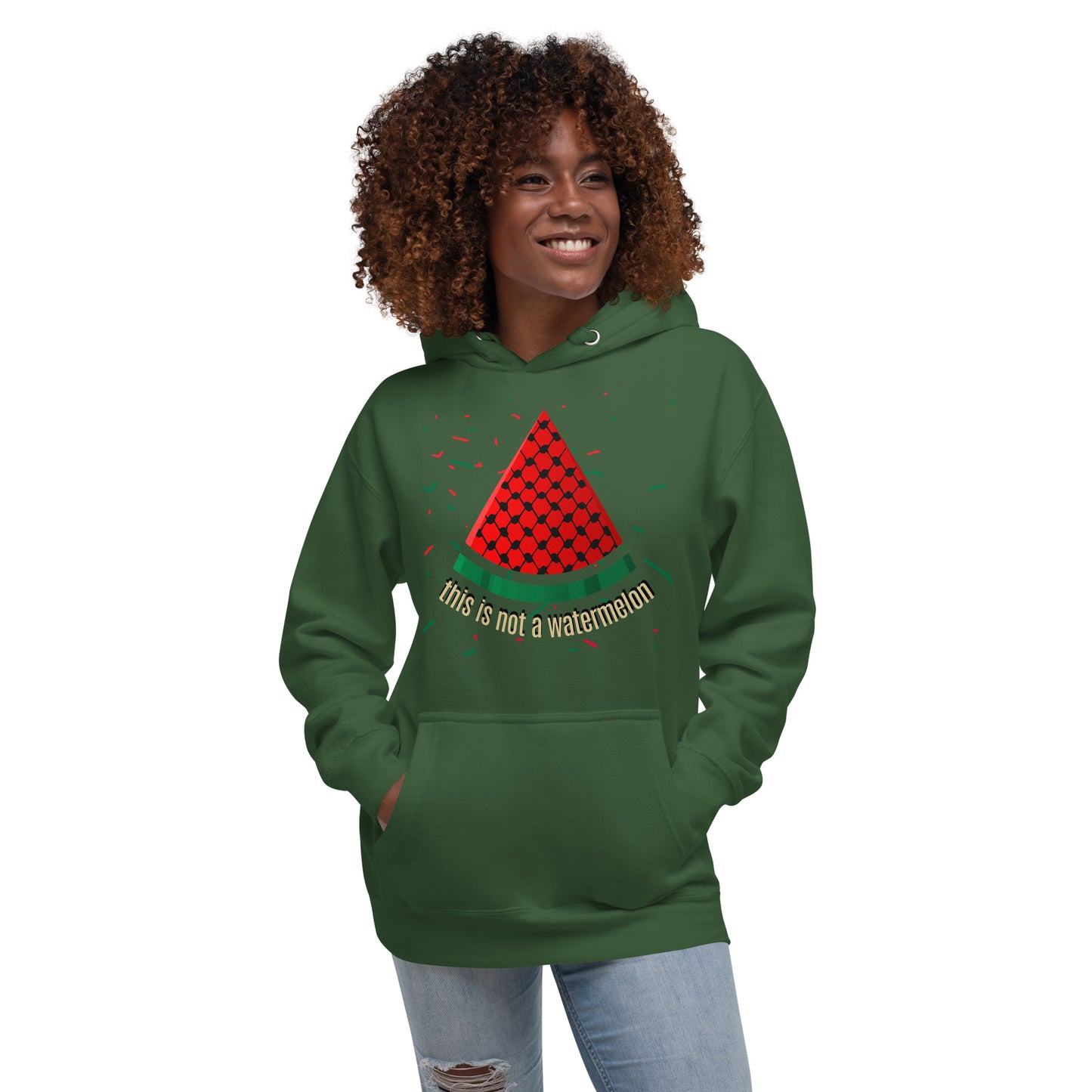 This is not a watermelon Hoodie / Palestine Solidarity - Exclusive by Kufeyeh