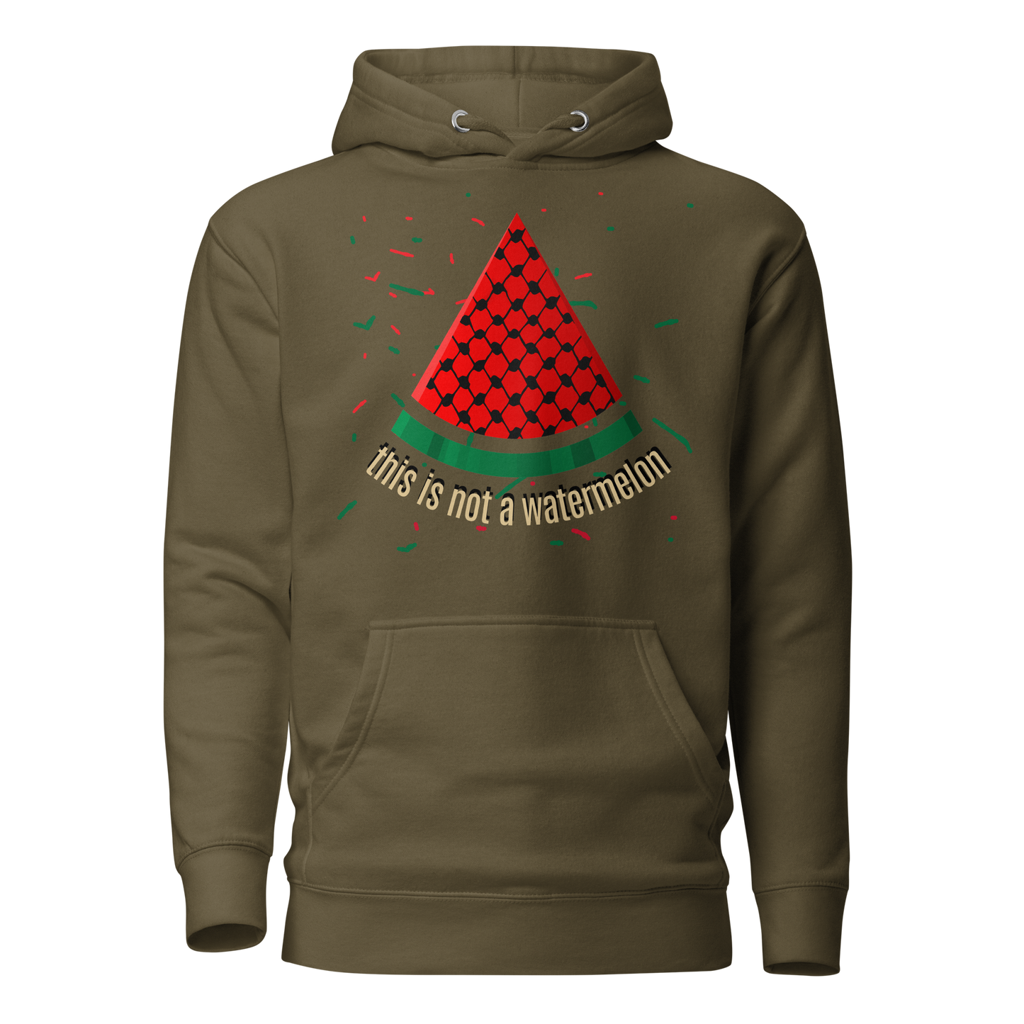 This is not a watermelon Hoodie / Palestine Solidarity - Exclusive by Kufeyeh