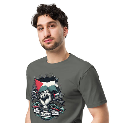 Kufeyeh Premium T-Shirt - Palestine Solidarity Design