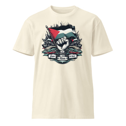 Kufeyeh Premium T-Shirt - Palestine Solidarity Design