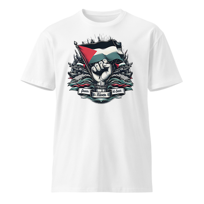 Kufeyeh Premium T-Shirt - Palestine Solidarity Design