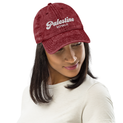 Palestine Republic | Vintage Cotton Twill Cap